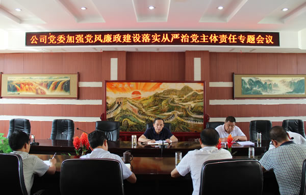 隴運(yùn)集團(tuán)公司黨委召開加強(qiáng)黨風(fēng)廉政建設(shè)，全面從嚴(yán)治黨落實(shí)主體責(zé)任專題會(huì)議