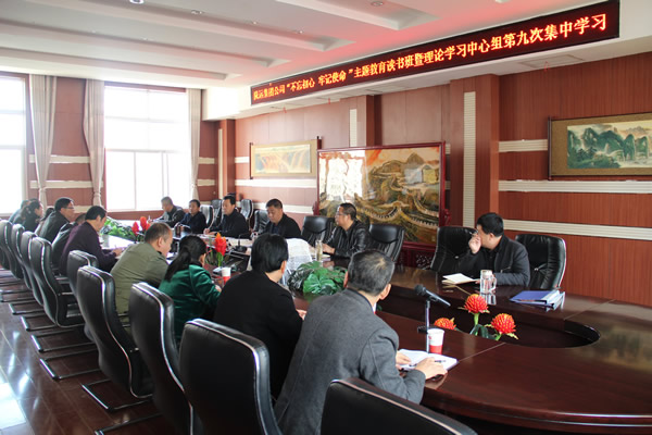 隴運集團公司黨委召開“不忘初心、牢記使命”主題教育讀書班暨理論學(xué)習(xí)中心組第九次集中學(xué)習(xí)（擴大）會議