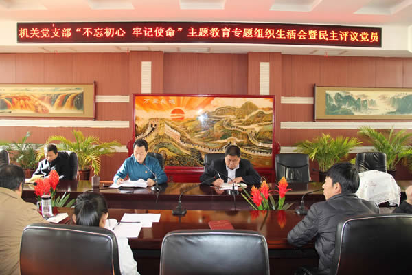 隴運(yùn)集團(tuán)公司機(jī)關(guān)黨支部召開(kāi)“不忘初心、牢記使命”主題教育專題組織生活會(huì)和民主評(píng)議黨員會(huì)